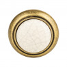 TULIP Knob Gipa antique brass/porcelain cracked + screws