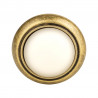 TULIP Knob Gipa antique brass/porcelain white + screws