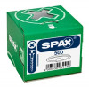 SPAX screw cap TXS white (500 pcs.)