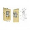 KNAPP K046 DUO 46/30 mm joint for wooden profiles