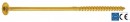 GPR wood screw T30 6x120/64mm plate head zinc yellow, partial thread