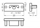 StrongLumio end caps for Surface 10 black (pair) with hole