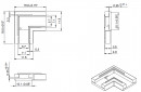 StrongLumio LED strip connector corner 2 pins 10 mm