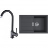 FRANKE Set T84Č S2D 611-78 black + FP 9000.071 onyx
