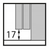 HETTICH 9275740 TopLine XL new STB 19 (17 mm), 40-50/100 kg 2 wings