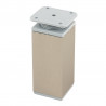 StrongLegs furniture leg FA009, 100Rmm, imitation stainless steel/gray plastic