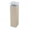StrongLegs furniture leg FA009, 150Rmm, imitation stainless steel/gray plastic