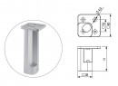 StrongLegs furniture leg FP005, 150Rmm, gray RAL 9006