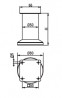 StrongLegs furniture leg FS001, 80Rmm, gold brushed