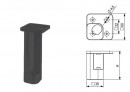 StrongLegs furniture leg FP005, 100Rmm, black matt