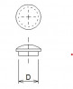 Plug - cap with 10mm pine pin