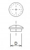 Plug - cap with 10mm beech pin