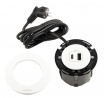 LEGRAND Disq60 1x USB A/C charger, white + 2m power cable