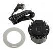 LEGRAND Disq60 1x USB A/C charger, black/metal + 2m power cable