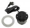 LEGRAND Disq60 recessed socket 1x230V, black/metal + 2m power cable