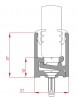 TERNO lower glass attachment 1774/A 1m