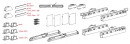 TERNO Solo Vetro fittings set K.0271.5 synchronous opening