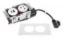 K- LEGRAND Disq'In 1x 230V + 1x USB A/C, white/white