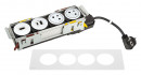 K- LEGRAND Disq'In 2x 230V + 1x USB A/C, HDMI, white/white
