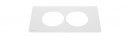 K- LEGRAND Disq'In 1x 230V + 1x USB A/C, white/white