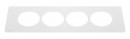 K- LEGRAND Disq'In 2x 230V + 1x USB A/C, HDMI, white/white