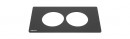 K- LEGRAND Disq'In 1x 230V + 1x USB A/C, black/black