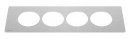 K- LEGRAND Disq'In 2x 230V + 1x USB A/C, HDMI, black/stainless steel