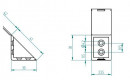 STRONG connecting angle plastic large birch (12)