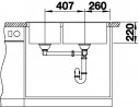 BLANCO 523066 Sink Pleon 9 coffee InFino without eccentric Silgranit PuraDur