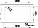 BLANCO 523066 Sink Pleon 9 coffee InFino without eccentric Silgranit PuraDur
