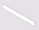 BLUM ZV7.1043MN1 front section with groove for design element Legrabox PolarSilv