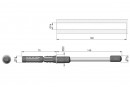 IF-invisible shelf holder adjustable 14x145mm
