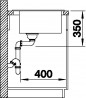 BLANCO 523047 Sink Pleon 8 white InFino without eccentric Silgranit PuraDur