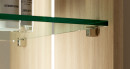 IF-Grace shelf support for glass 5 - 6mm, nickel, 5mm
