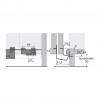 HETTICH 71115 STB 15 lower profile 3000 mm aluminum