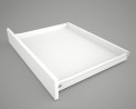 FGV slide with side panel H53/550 mm white