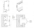TULIP Gola drawer C profile 4.1 m stainless steel imitation imitation