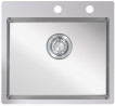 StrongSinks S3 Sink Duna 500, size 500 x 505 mm stainless steel with eccentric