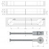 IF-Quick Tech 35mm worktop connecting screw 150mm