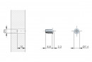 IF-damper door screw Flex 5mm 10x2.3mm anthracite