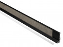 TULIP Gola door J profile with LED 4.1m black matt