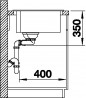 BLANCO 523057 Sink Pleon 9 anthracite InFino without eccentric Silgranit PuraDur