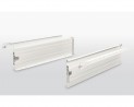 FGV slide with side panel H150/450 mm white