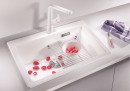 BLANCO 521683 Sink Pleon 6 white InFino without eccentric Silgranit PuraDur
