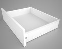 FGV slide with side panel H117/500 mm white