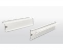FGV slide with side panel H117/500 mm white