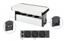 VersaFlap Mono 2.0, 3x 230V, 2x RJ45, cable matná