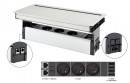 VersaFlap Mono 2.0, 3x 230V, 2x RJ45, 1x HDMI, 1xUSB A/C, 1xUSB data, elox cable