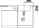 BLANCO 522999 Andano XL 6S-IF InFino stainless steel sink with eccentric