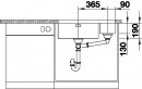 BLANCO 522989 Sink Andano 500/180-U stainl.steel InFino silk gloss no handle